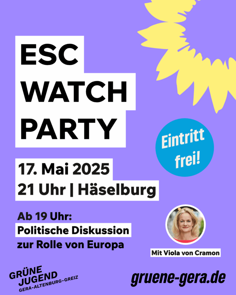 Politische Diskussion und Watch Party zum ESC