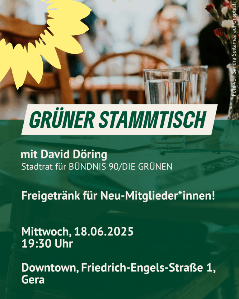 Einladung zum Grünen Stammtisch