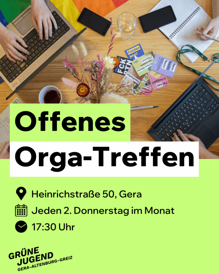 Offenes Orga-Treffen Grüne Jugend GAG